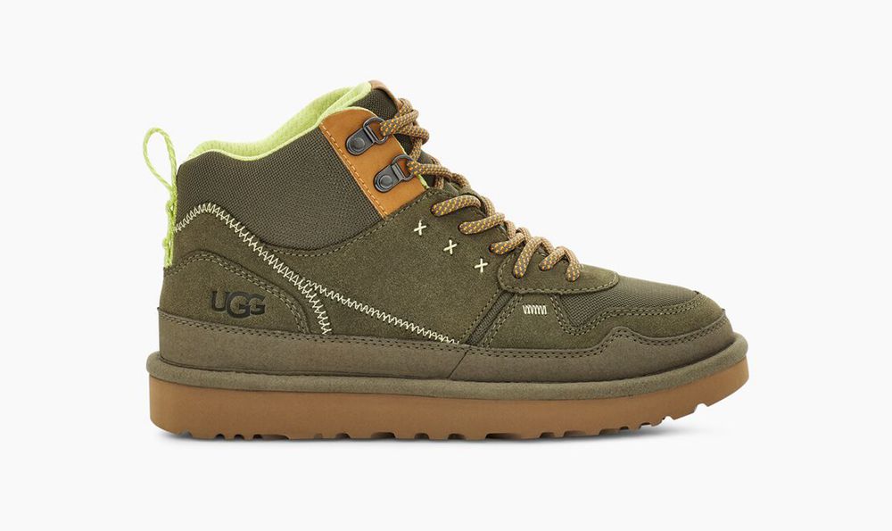 Ugg Highland Hi Heritage - Womens Sneakers - Olive - NZ (1836DBFIU)